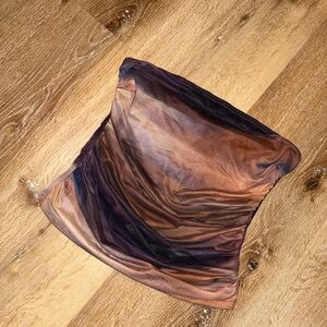 Mesh Tube Top in Sunset Ombre
